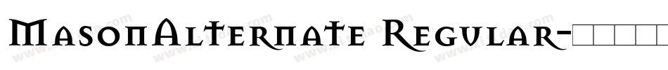 MasonAlternate Regular字体转换